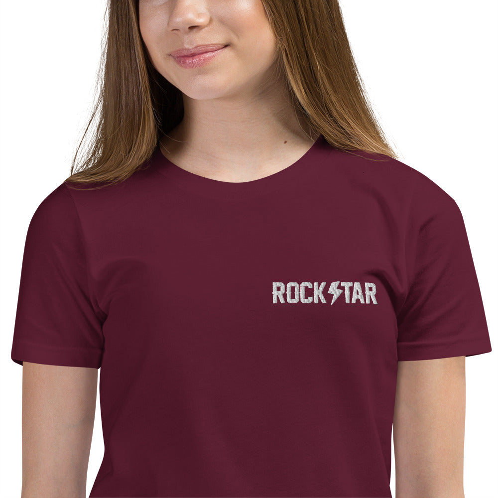 Rockstar Youth Short Sleeve Embroidered T-Shirt